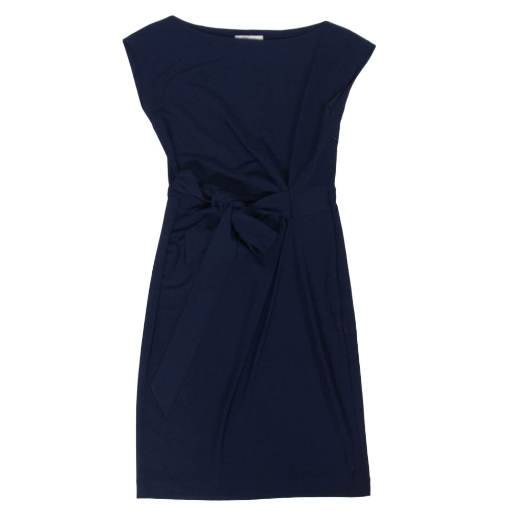 DIANE VON FURSTENBERG ダイアンフォンファステンバーグ ノースリーブ ワンピース ネイビー系 4【中古】