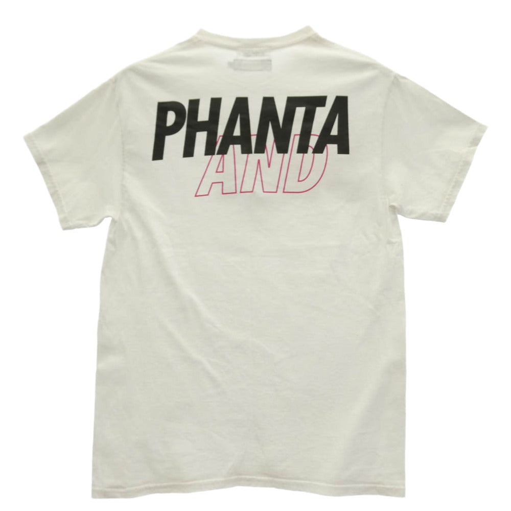 WIND AND SEA ウィンダンシー × PHANTACi PHANTA AND SEA ロゴ プリント コットン 半袖 Tシャツ ホワイト系 M【中古】