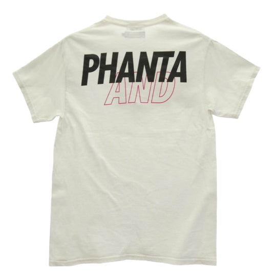 WIND AND SEA ウィンダンシー × PHANTACi PHANTA AND SEA ロゴ プリント コットン 半袖 Tシャツ ホワイト系 M【中古】