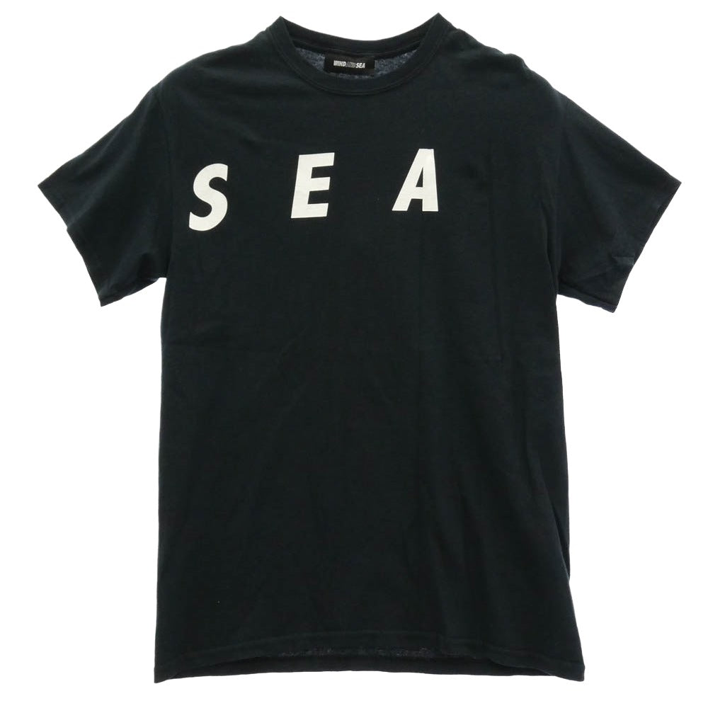 WIND AND SEA ウィンダンシー WDS-Donation-02 KEEP DISTANCE T-SHIRT フロントプリント チャリティー Tシャツ ブラック系 M【中古】