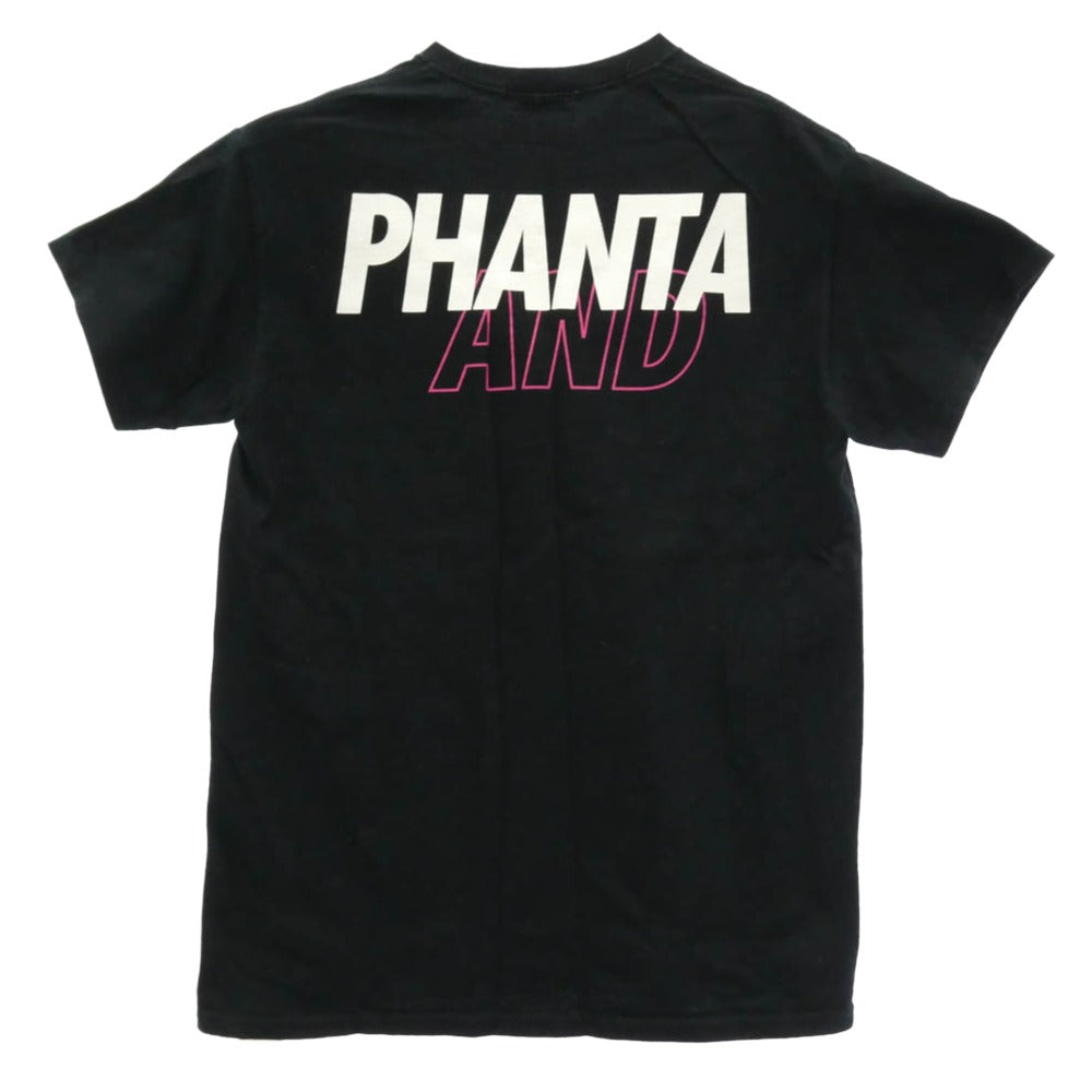 WIND AND SEA ウィンダンシー × PHANTACi PHANTA AND SEA ロゴ プリント コットン 半袖 Tシャツ ブラック系 M【中古】