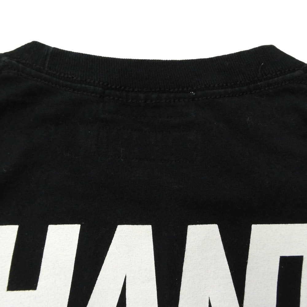 WIND AND SEA ウィンダンシー × PHANTACi PHANTA AND SEA ロゴ プリント コットン 半袖 Tシャツ ブラック系 M【中古】