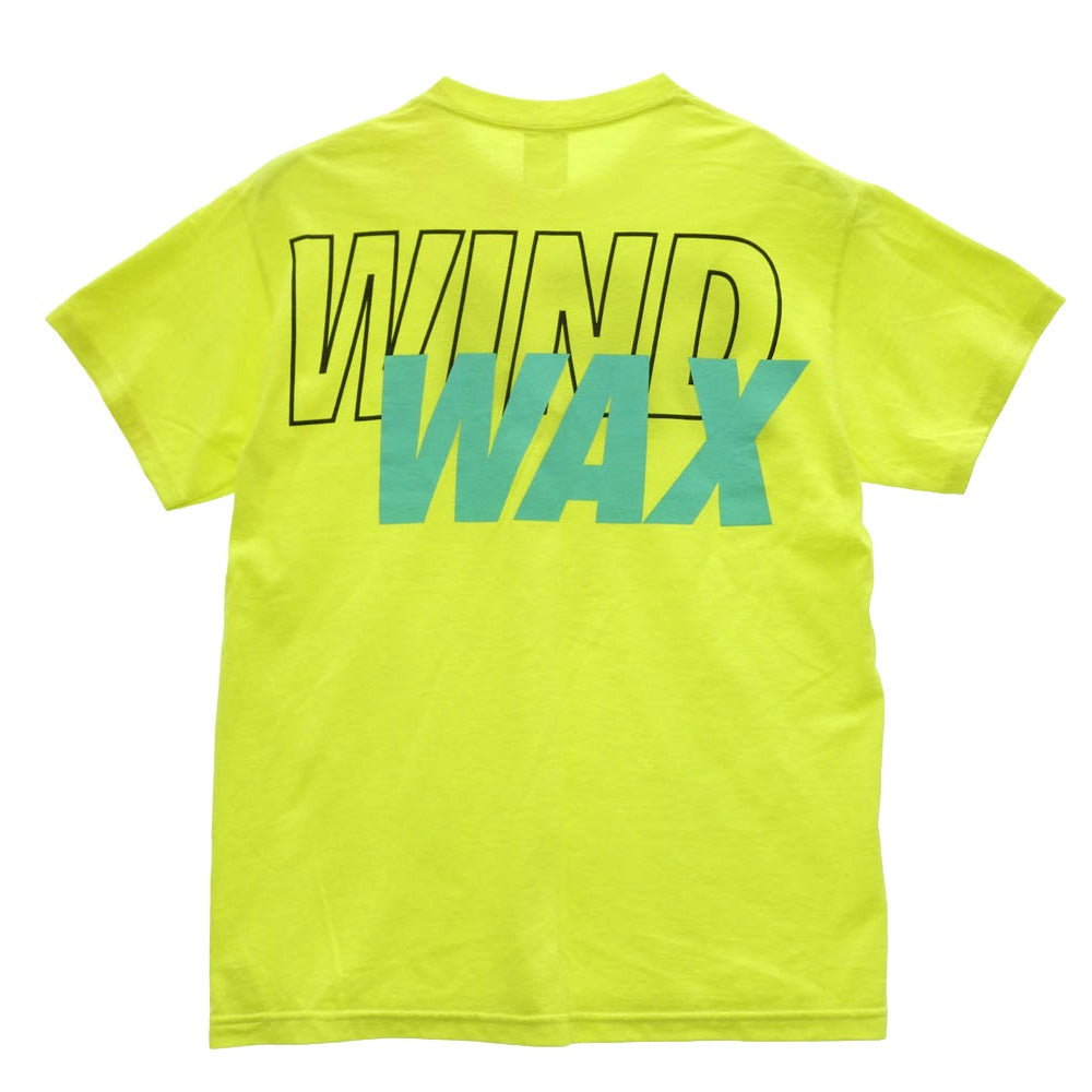 WIND AND SEA ウィンダンシー WDS-CS-21 WIND "WAX" SEA ロゴ プリント 半袖 Tシャツ イエロー系 M【中古】