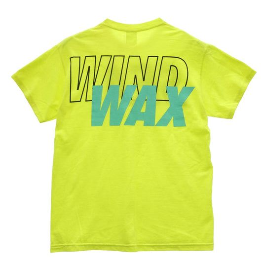 WIND AND SEA ウィンダンシー WDS-CS-21 WIND "WAX" SEA ロゴ プリント 半袖 Tシャツ イエロー系 M【中古】