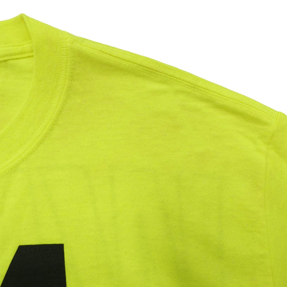 WIND AND SEA ウィンダンシー WDS-CS-21 WIND "WAX" SEA ロゴ プリント 半袖 Tシャツ イエロー系 M【中古】
