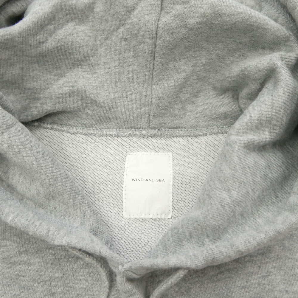 WIND AND SEA ウィンダンシー WDS-CS-26 PULLOVER SWEAT H プルオーバー スウェット バックプリント パーカー フーディー グレー系 M【中古】
