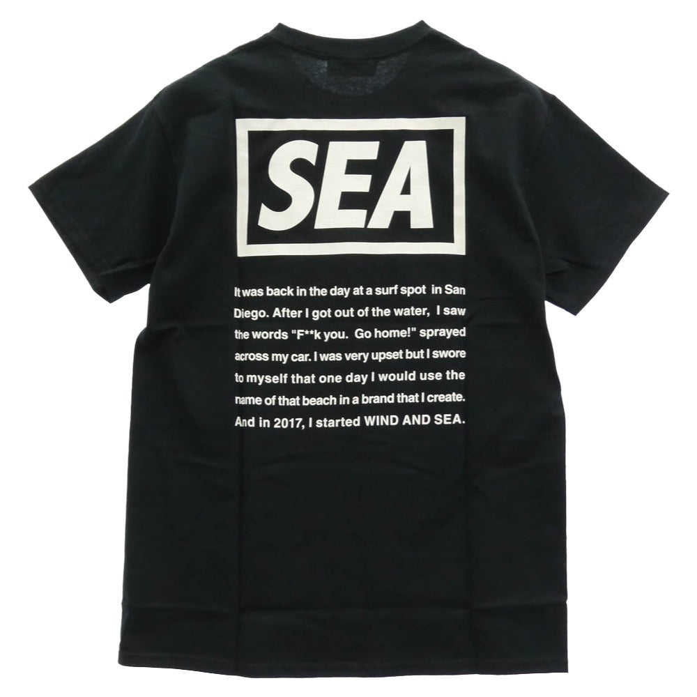 WIND AND SEA ウィンダンシー WDS-CSTF-13 × CASETiFY ケースティファイ バックプリント Tシャツ 半袖カットソー ブラック系 M【美品】【中古】