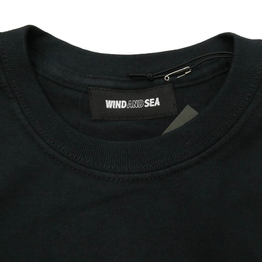 WIND AND SEA ウィンダンシー WDS-CSTF-13 × CASETiFY ケースティファイ バックプリント Tシャツ 半袖カットソー ブラック系 M【美品】【中古】