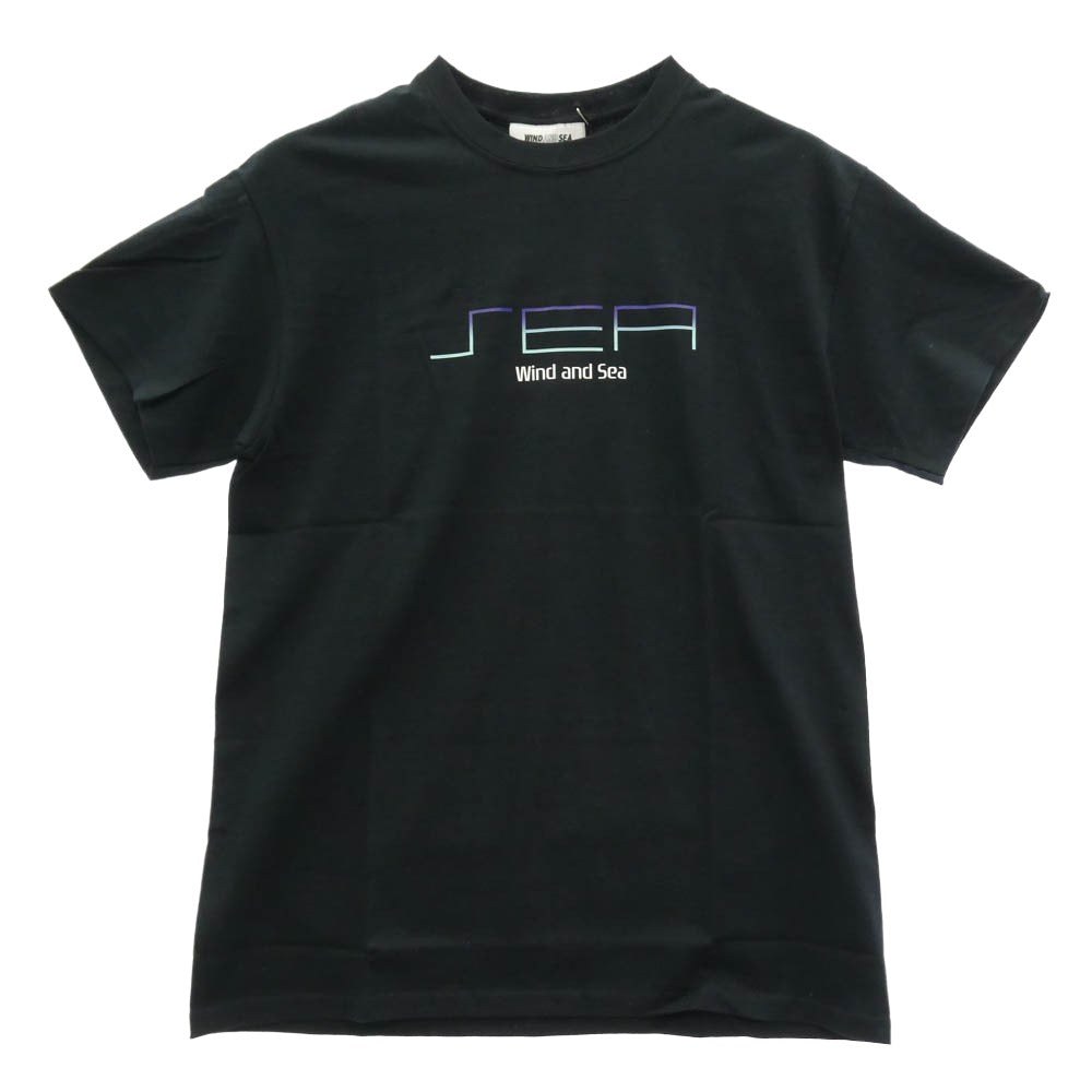 WIND AND SEA ウィンダンシー 20SS WDS-DRM-01 S_C_E T-SHIRT フロントプリント Tシャツ 半袖カットソー ブラック系 M【美品】【中古】