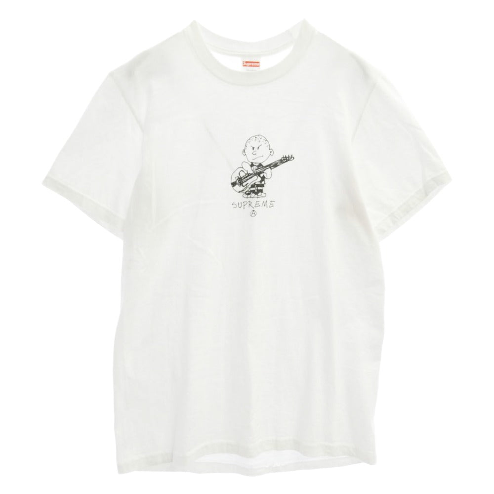 Supreme シュプリーム 21AW Rocker Tee ロッカー プリント コットン クルーネック Tシャツ ホワイト系 S【中古】