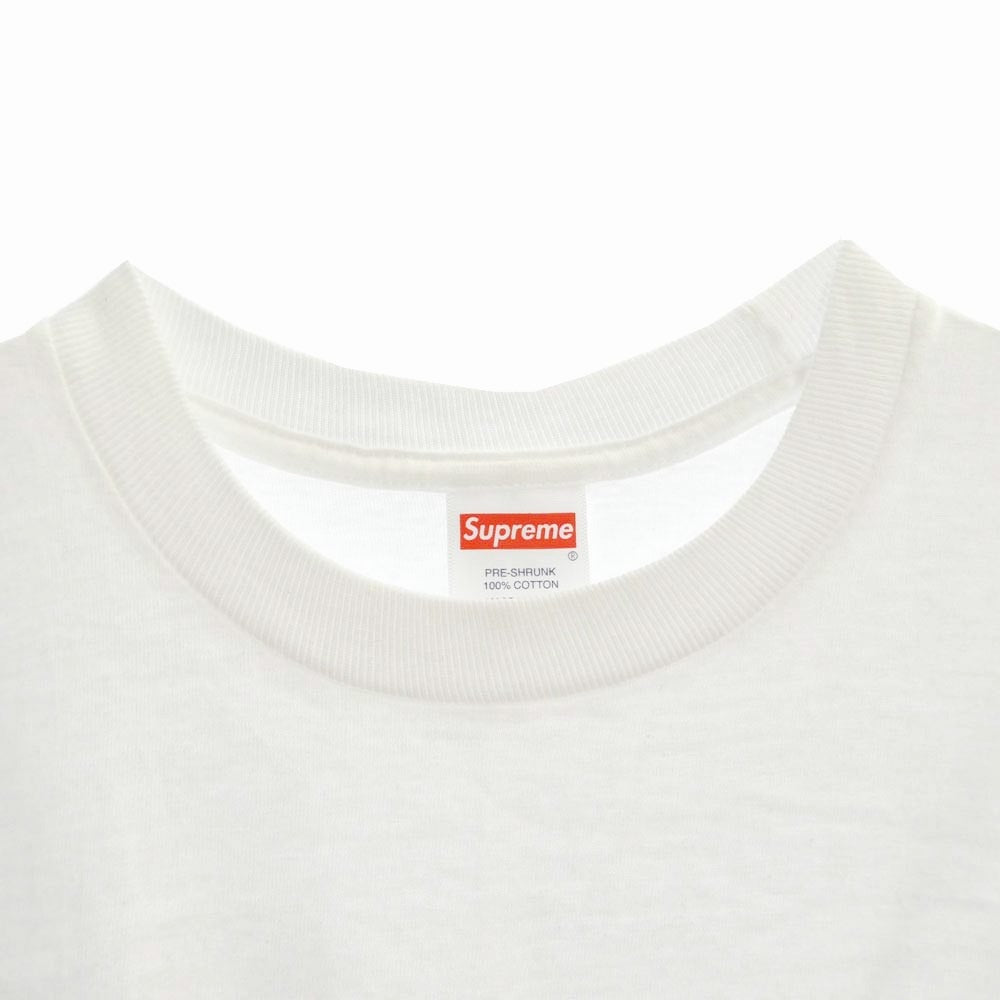 Supreme シュプリーム 21AW Rocker Tee ロッカー プリント コットン クルーネック Tシャツ ホワイト系 S【中古】