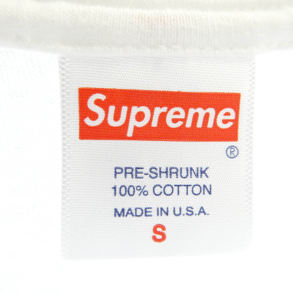 Supreme シュプリーム 21AW Rocker Tee ロッカー プリント コットン クルーネック Tシャツ ホワイト系 S【中古】