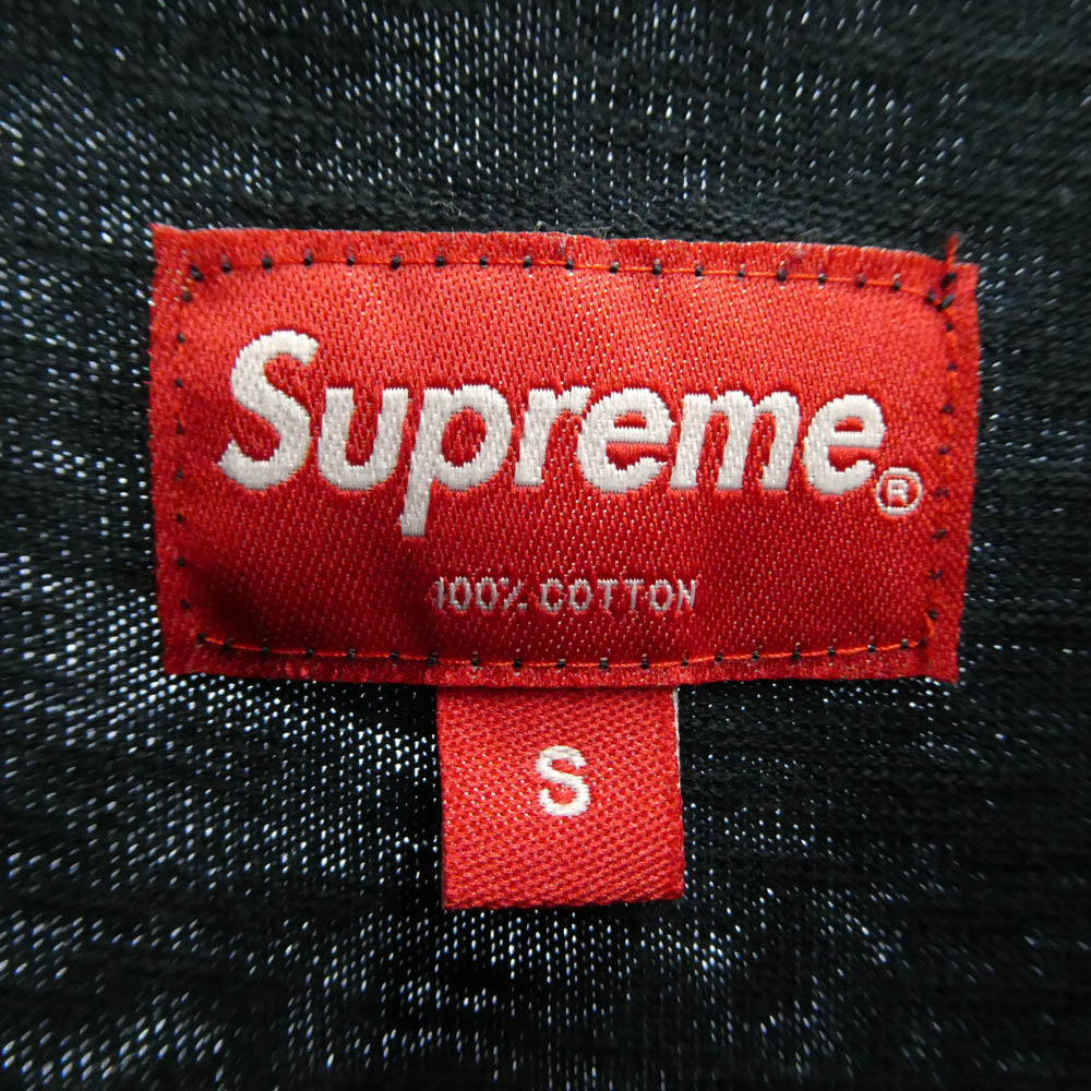 Supreme シュプリーム 20SS Star Logo S/S Top スター ロゴ 半袖 コットン クルーネック Tシャツ ネイビー系 S【中古】