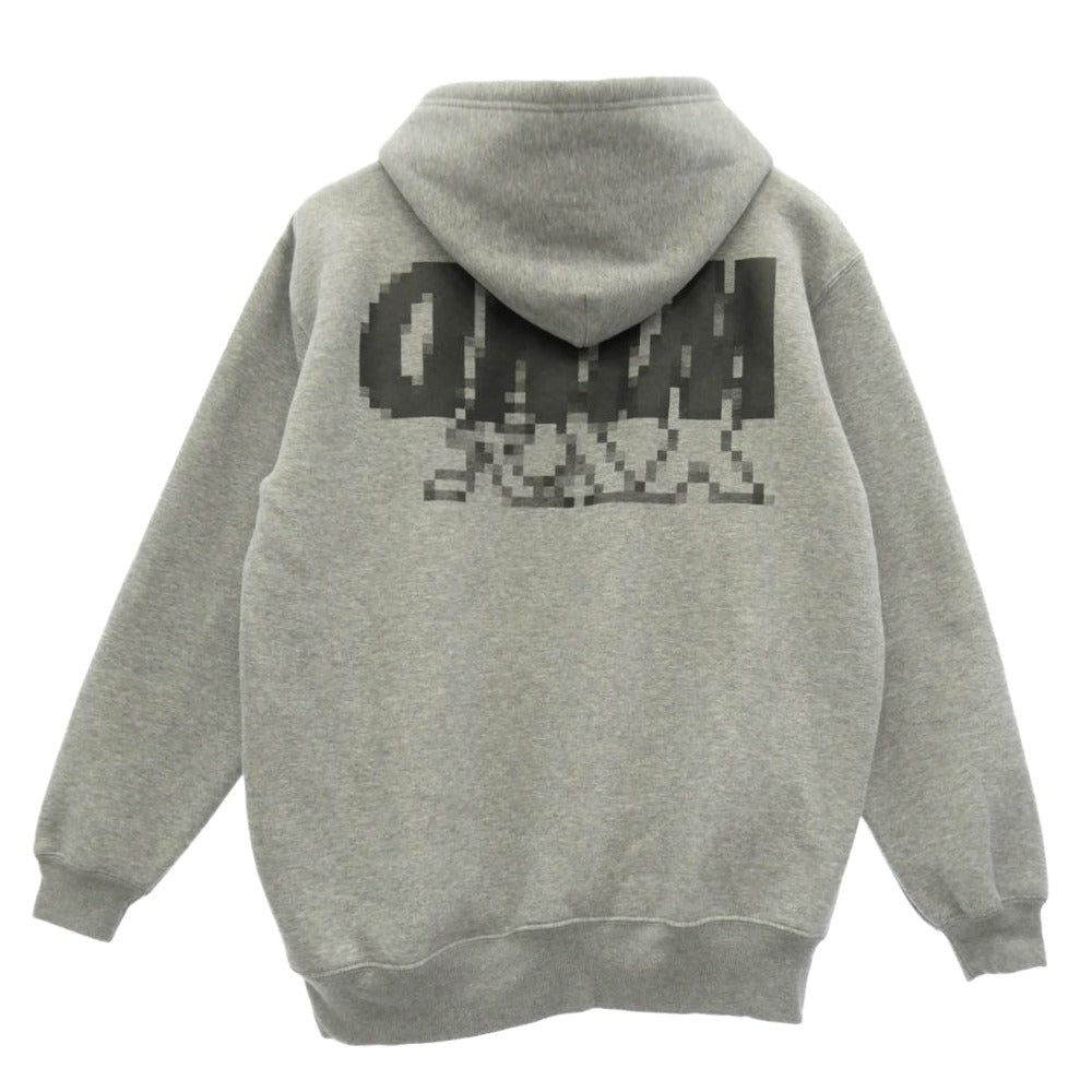 WIND AND SEA ウィンダンシー GOD SELECTION XXX ゴッドセレクション 21AW × GOD SELECTION XXX ゴッド セレクション トリプルエックス デジタルロゴ プルオーバー スウェット パーカー フーディー グレー系 L【中古】