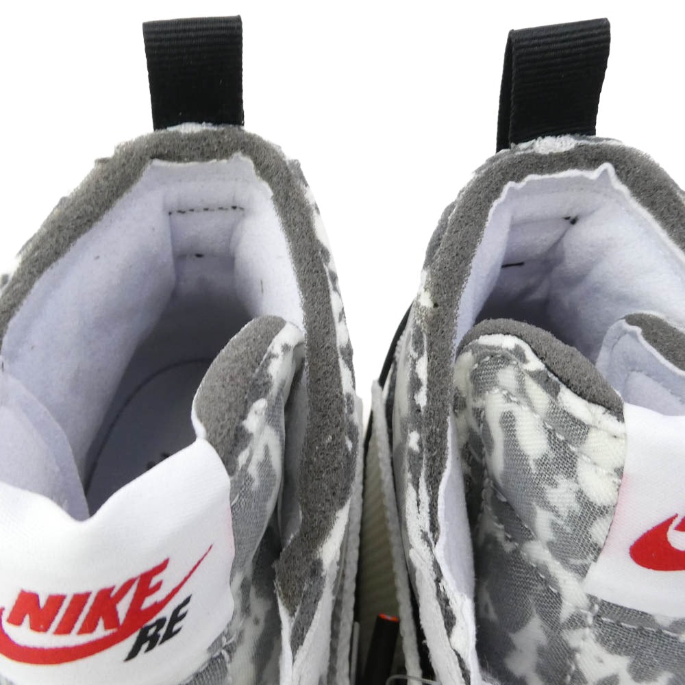 NIKE ナイキ READY MADE レディメイド CZ3589-100 × READYMADE レディメイド BLAZER MID WHITE ブレーザー ミッド ハイカットスニーカー ホワイト系 グレー系 26.5cm【新古品】【未使用】【中古】