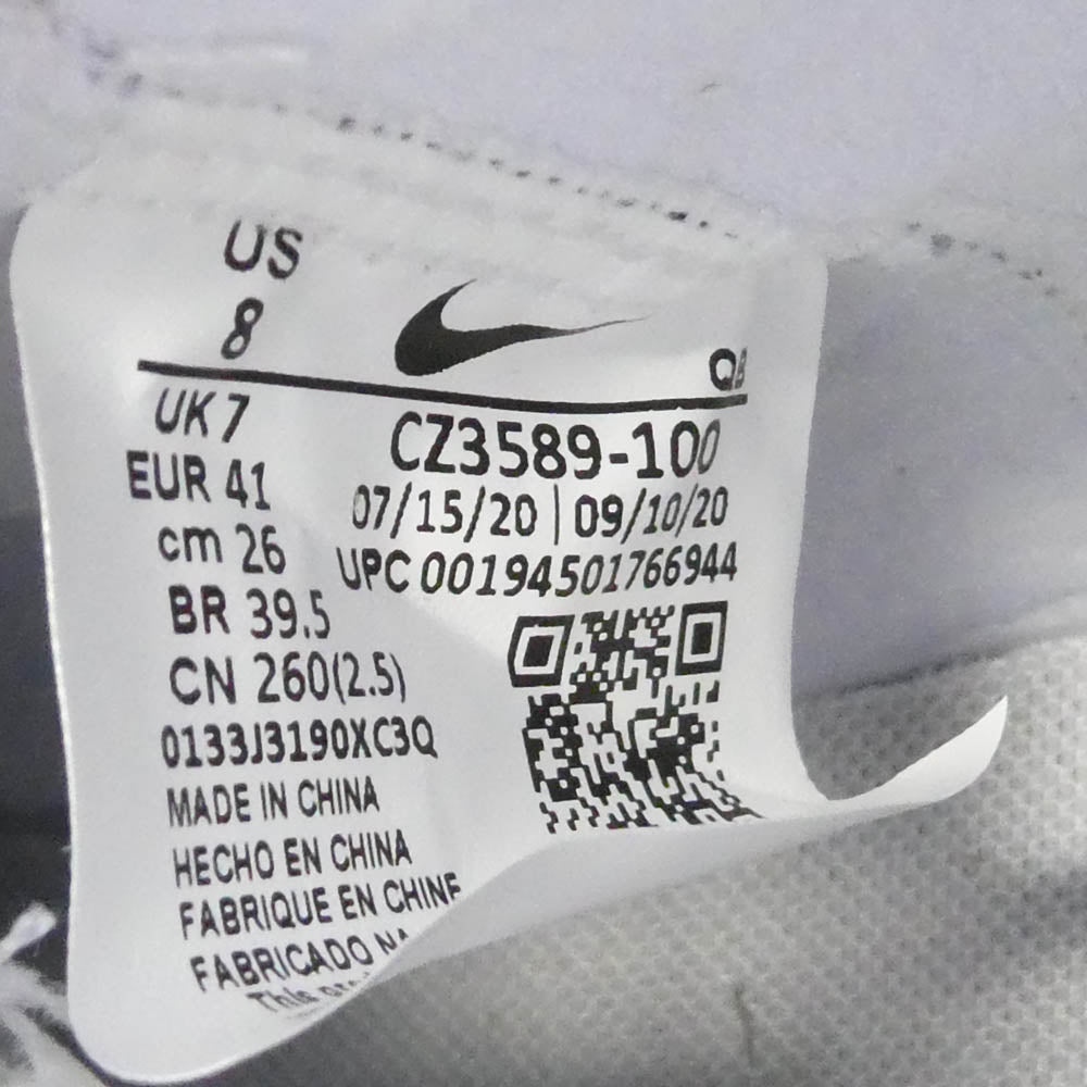 NIKE ナイキ READY MADE レディメイド CZ3589-100 × READYMADE レディメイド BLAZER MID WHITE ブレーザー ミッド ハイカットスニーカー ホワイト系 グレー系 26.5cm【新古品】【未使用】【中古】