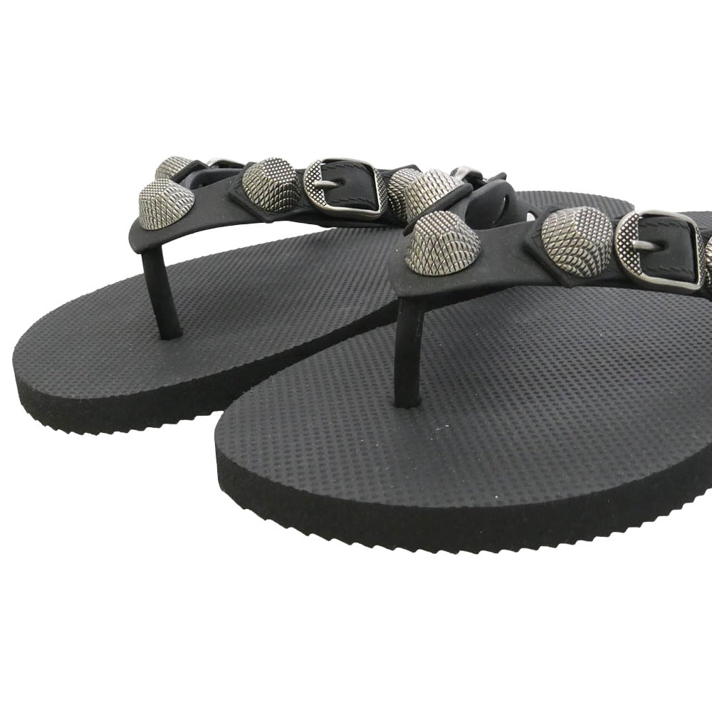 BALENCIAGA バレンシアガ 784853 W1TA2 CAGOLE カゴール サンダル ブラック系 37【新古品】【未使用】【中古】