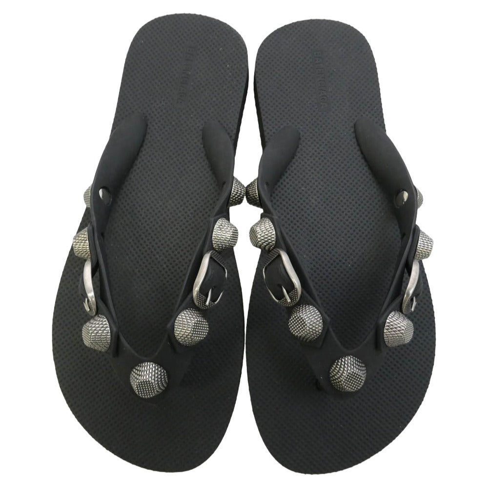 BALENCIAGA バレンシアガ 784853 W1TA2 CAGOLE カゴール サンダル ブラック系 37【新古品】【未使用】【中古】