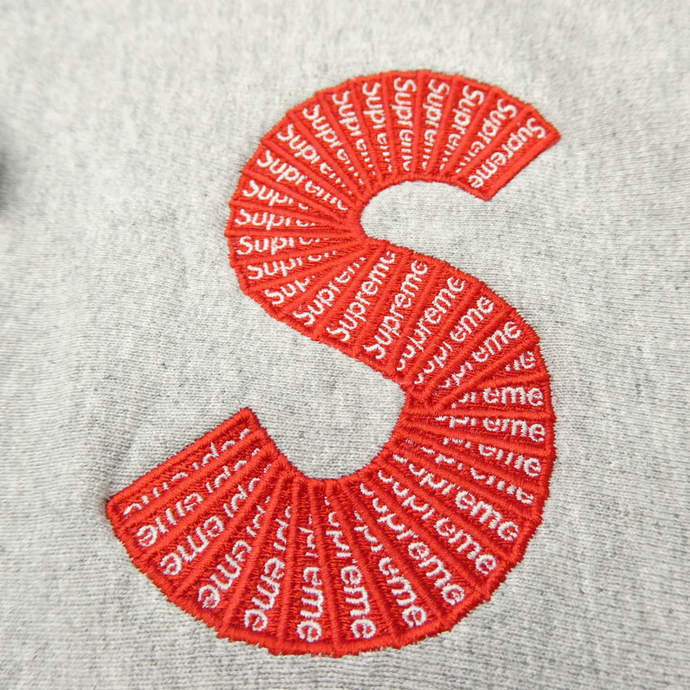 Supreme シュプリーム 20AW S Logo Hooded Sweatshirt エス ロゴ フーデッド スウェットシャツ プルオーバー パーカー フーディー グレー系 M【中古】