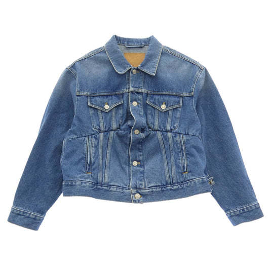 BALENCIAGA バレンシアガ 16AW 446443 TSB06 Swing Denim Jacket 再構築 スウィング デニム ジャケット インディゴブルー系 36【中古】