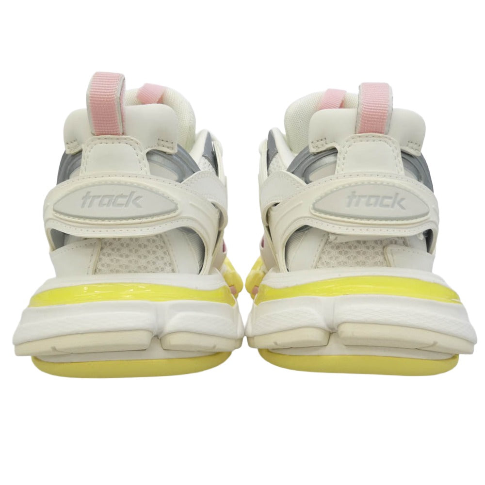 BALENCIAGA バレンシアガ 542436 W3AC4 track trainer トラック スニーカー ホワイト系 38【新古品】【未使用】【中古】