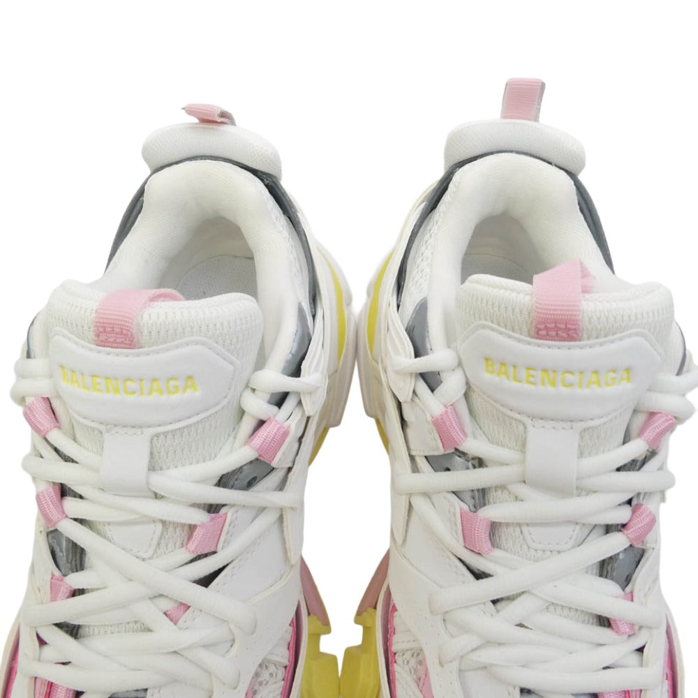 BALENCIAGA バレンシアガ 542436 W3AC4 track trainer トラック スニーカー ホワイト系 38【新古品】【未使用】【中古】