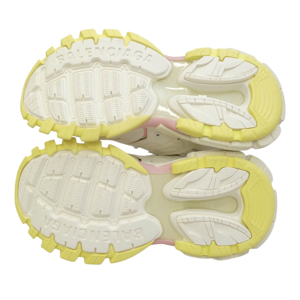 BALENCIAGA バレンシアガ 542436 W3AC4 track trainer トラック スニーカー ホワイト系 38【新古品】【未使用】【中古】