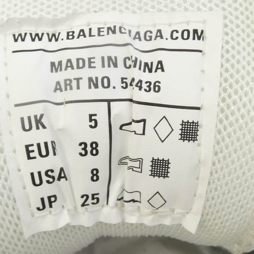BALENCIAGA バレンシアガ 542436 W3AC4 track trainer トラック スニーカー ホワイト系 38【新古品】【未使用】【中古】