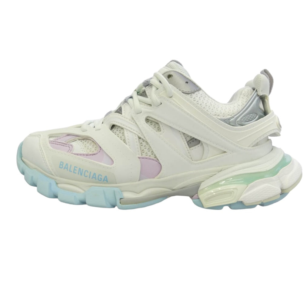 BALENCIAGA バレンシアガ 542436 track trainer トラック スニーカー ホワイト系 38【新古品】【未使用】【中古】