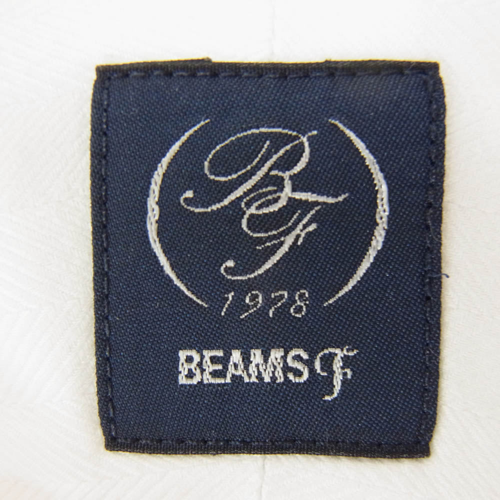 BEAMS ビームス 21-11-2552-183 ビームスF ヘリンボーン織り 長袖 シャツ ホワイト系 15 1/2【中古】