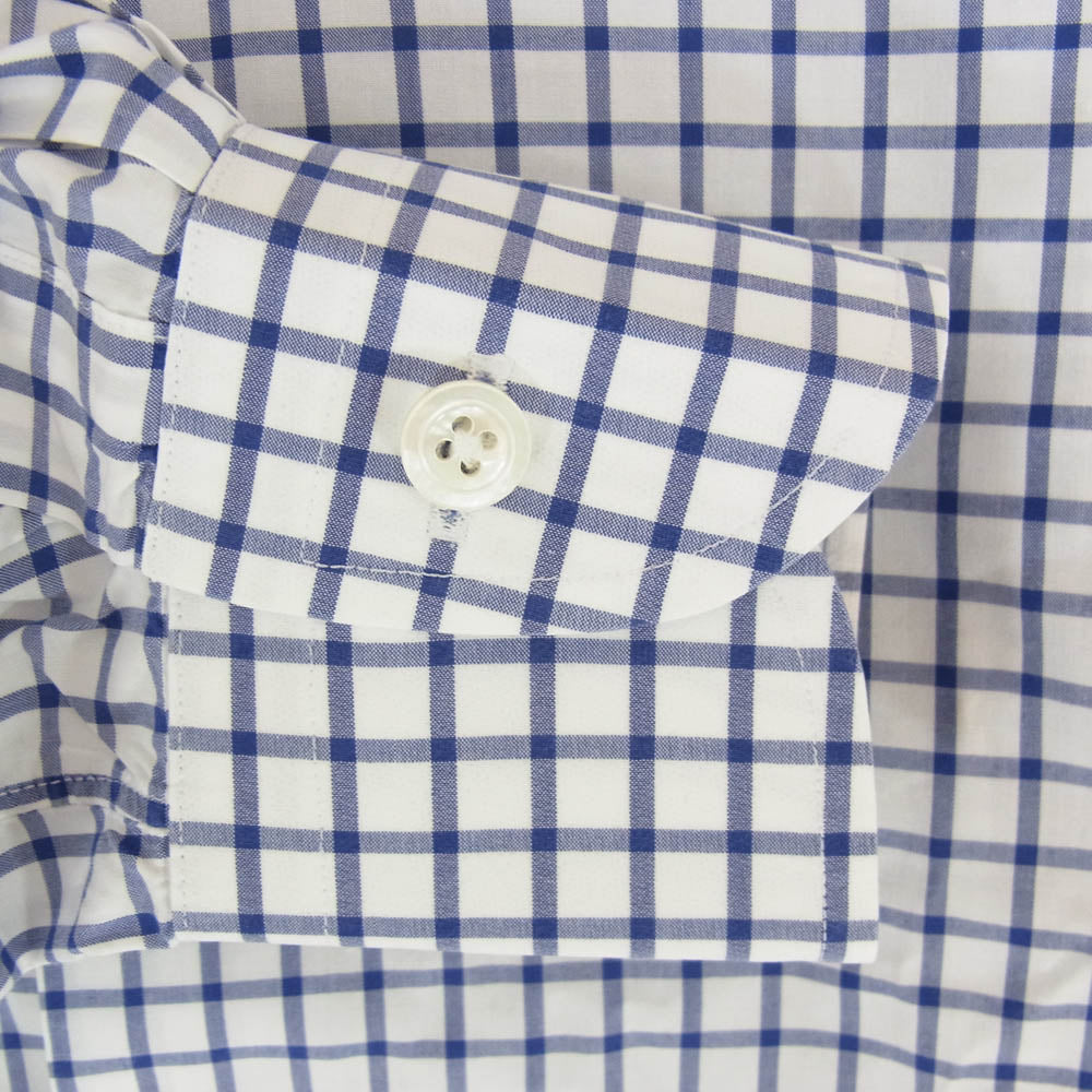 BEAMS ビームス 21-11-0124-563 ビームスF THOMAS MASON トーマスメイソン ビームスF GRAPH-CHECK SHIRTS グラフチェック 長袖 シャツ ブルー系 15 1/2【中古】