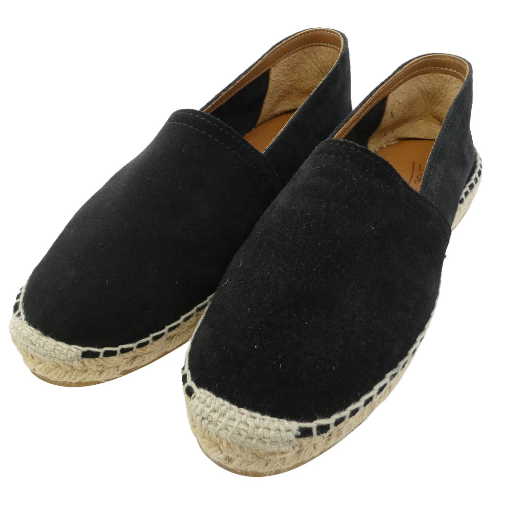 BEAMS ビームス ビームスF Don Quichosse 別注 ION スエード エスパドリーユ ブラック系 41【中古】