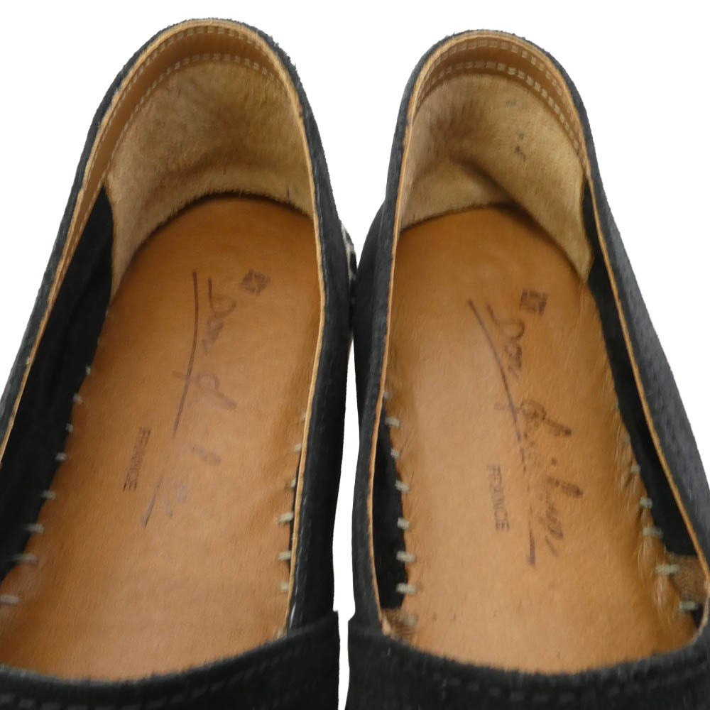 BEAMS ビームス ビームスF Don Quichosse 別注 ION スエード エスパドリーユ ブラック系 41【中古】