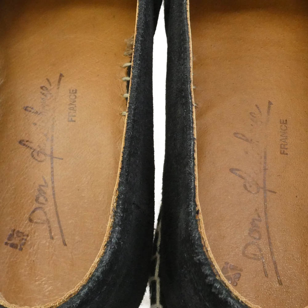 BEAMS ビームス ビームスF Don Quichosse 別注 ION スエード エスパドリーユ ブラック系 41【中古】