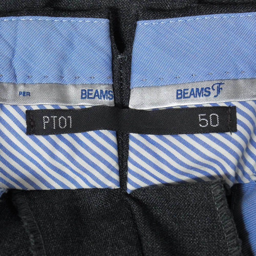 BEAMS ビームス CODFCO PT01ピーティートリノ ワイド スラックスパンツ ダークグレー系 50【中古】