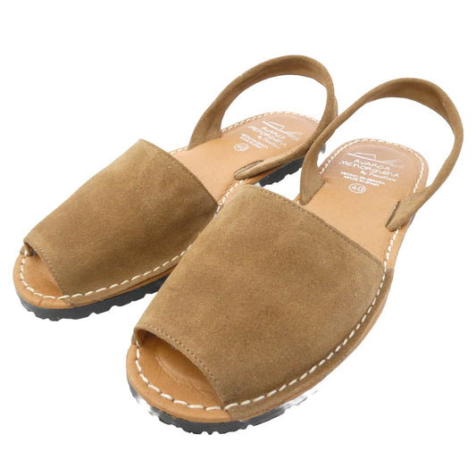 SUEDE スエード サンダル ブラウン系 40【中古】