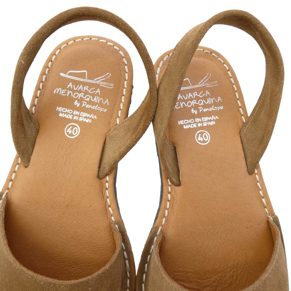 SUEDE スエード サンダル ブラウン系 40【中古】