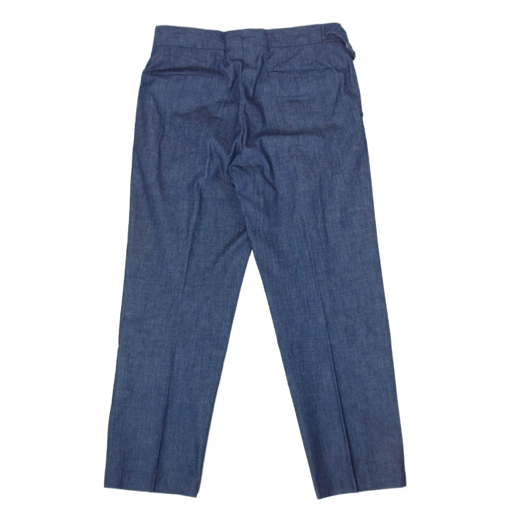 BEAMS ビームス 21-23-1218-081 ビームスF ジェルマーノ シャンブレーパンツ インディゴブルー系 48【中古】