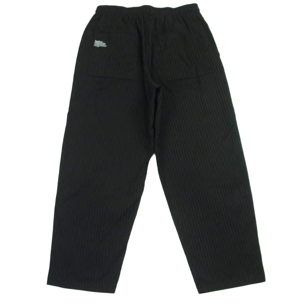 FreshService フレッシュサービス 25AW FSC254-40018B CORPORATE EASY PANTS ストライプ コットン イージー パンツ ブラック系 ホワイト系 L【中古】
