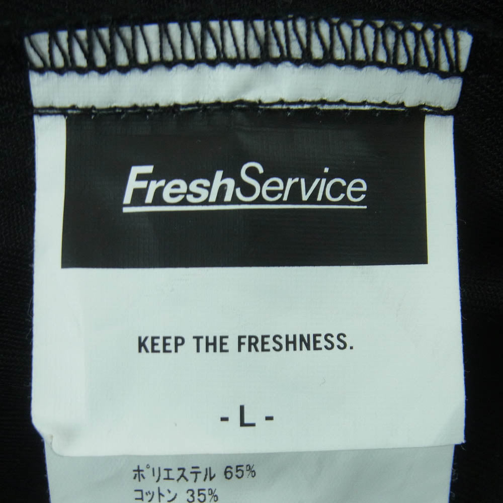 FreshService フレッシュサービス 25AW FSC254-40018B CORPORATE EASY PANTS ストライプ コットン イージー パンツ ブラック系 ホワイト系 L【中古】