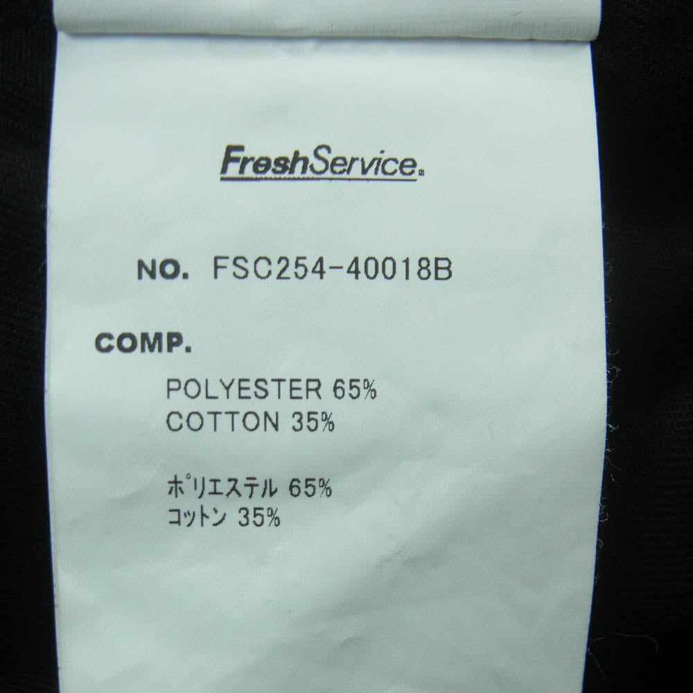 FreshService フレッシュサービス 25AW FSC254-40018B CORPORATE EASY PANTS ストライプ コットン イージー パンツ ブラック系 ホワイト系 L【中古】