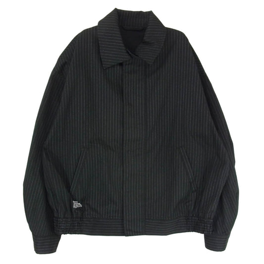 FreshService フレッシュサービス 25AW FSC253-30226B CORPORATE BLOUSON ストライプ コットン ジップアップ ブルゾン ジャケット ブラック系 サイズ表記無【中古】