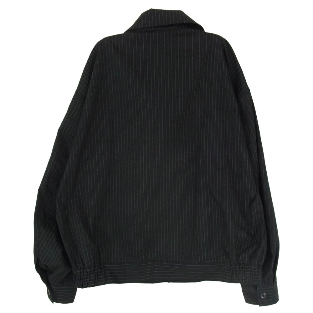 FreshService フレッシュサービス 25AW FSC253-30226B CORPORATE BLOUSON ストライプ コットン ジップアップ ブルゾン ジャケット ブラック系 サイズ表記無【中古】