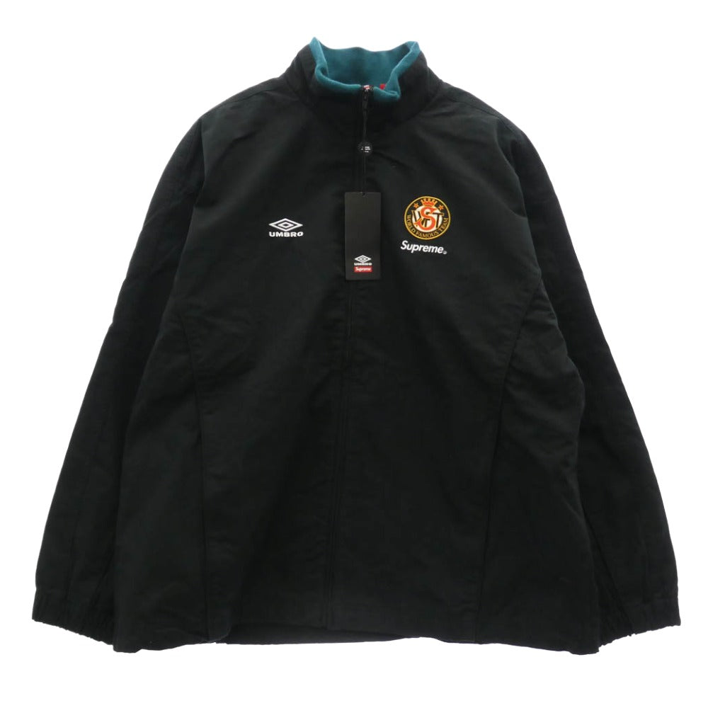 Supreme シュプリーム 23AW × UMBRO アンブロ Cotton RipstopTrack Jacket コットンリップストップ トラック ジャケット ブラック系 XL【美品】【中古】