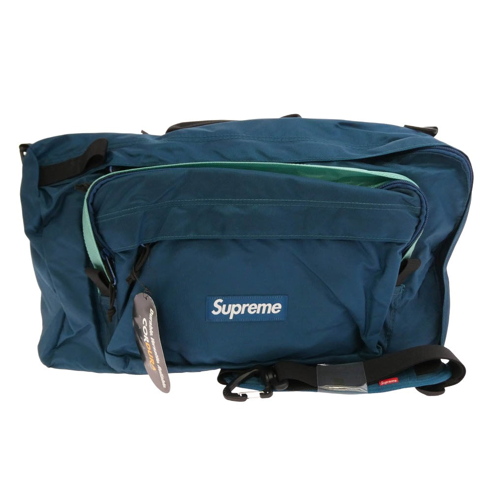 Supreme シュプリーム 19AW Duffle Bag 2WAY ダッフルバッグ グリーン系 ブルー系【極上美品】【中古】