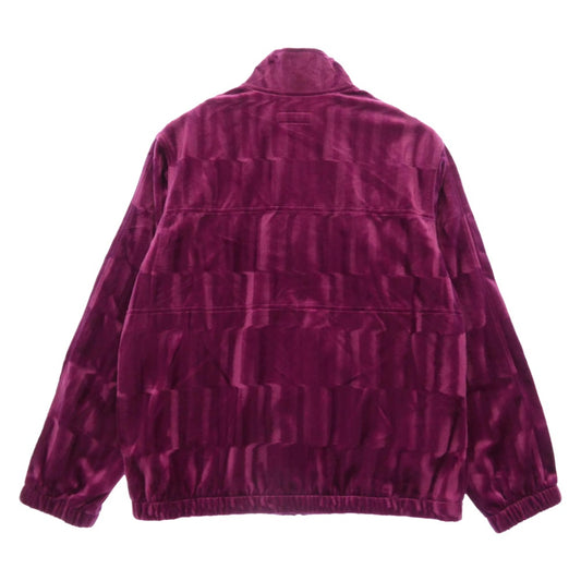 Supreme シュプリーム 21AW Velour Track Jacket ベロア トラック ジャケット パープル系 ピンク系 M【新古品】【未使用】【中古】