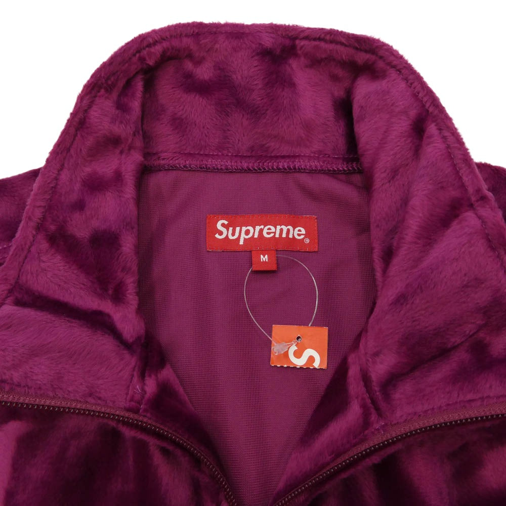 Supreme シュプリーム 21AW Velour Track Jacket ベロア トラック ジャケット パープル系 ピンク系 M【新古品】【未使用】【中古】