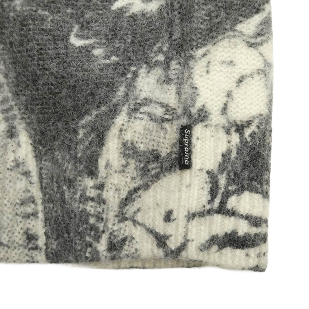 Supreme シュプリーム 21AW The Crow Sweater ザ クロウ セーター 総柄 ニット グレー系 M【美品】【中古】