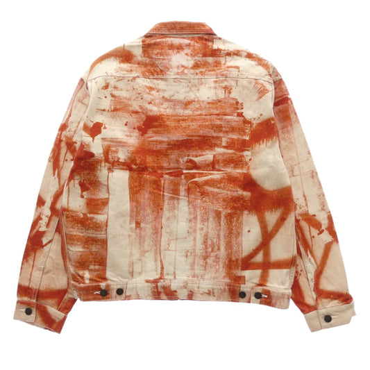 Supreme シュプリーム 21AW × Christopher Wool Denim Work Jacket クリストファー ウール デニム ワーク ジャケット オレンジ系 M【新古品】【未使用】【中古】
