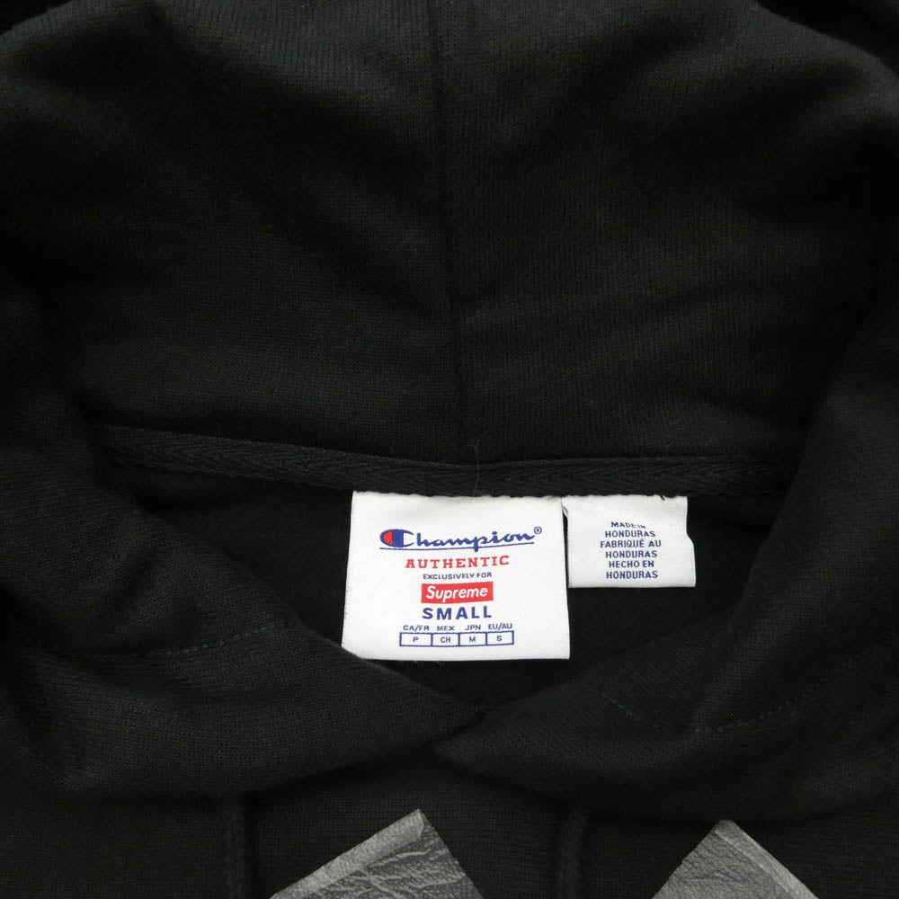 Supreme シュプリーム 25SS × Champion チャンピオン Hooded Sweatshirt フーデッド スウェットシャツ フーディー パーカー ブラック系 JPN M【新古品】【未使用】【中古】